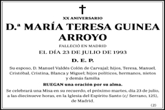 María Teresa Guinea Arroyo